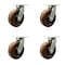 Service Caster 10'' Heavy Duty High Temp Phenolic Swivel Caster Set with 2 Swivel Locks, 4PK CRAN-SCC-KP92S1030-PHRHT-BSL-2-S-2 - alternate 1